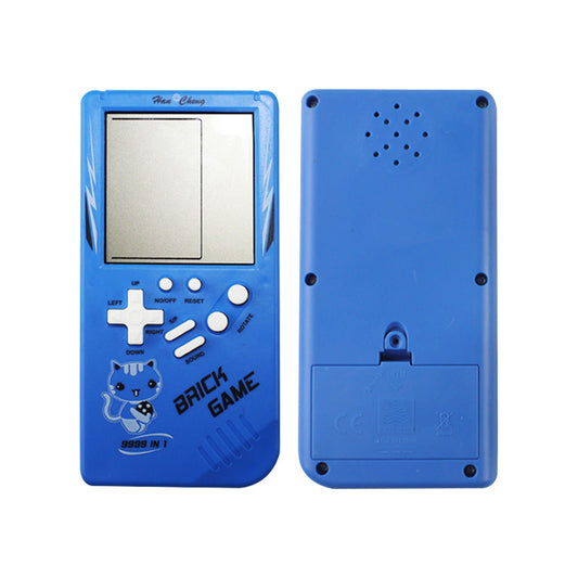 Retro Childhood Tetris Handheld Game Console - Blue